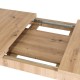 Маса SKUBI 120-160 cm Дъб Артизан