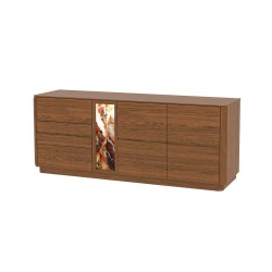Малък шкаф с две врати и три чекмеджета 2D3SZ, колекция Jantar C Panel