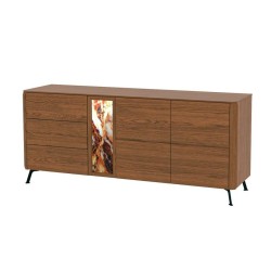 Голям шкаф с две врати и три чекмеджета 2D3SZ, колекция Jantar N Panel