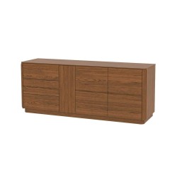 Малък шкаф с две врати и три чекмеджета 2D3SZ, колекция Jantar C