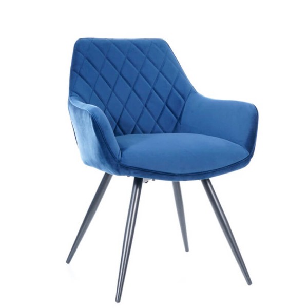 Трапезен стол Linea Velvet, bluvel 86 - на склад