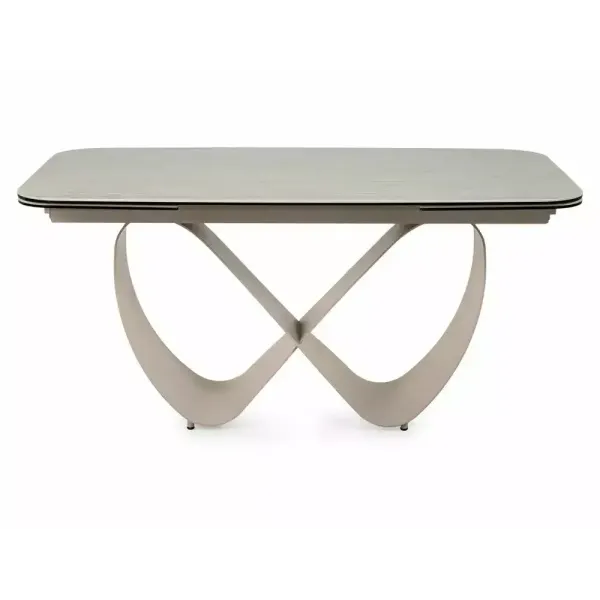 Разтегателна маса Infinity Ceramic с кашмирена основа и плот в бежов мат