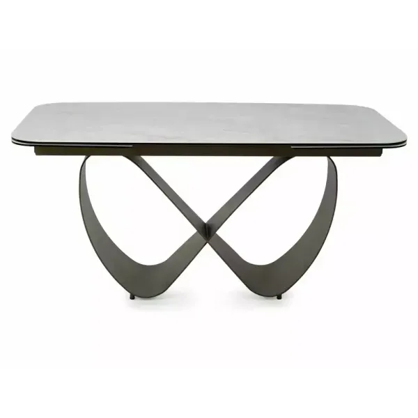 Разтегателна маса Infinity Ceramic с медна основа и плот в бежов мат