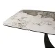 Разтегателна маса Infinity Ceramic с медна основа и плот в бял гланц