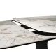 Разтегателна маса Infinity Ceramic с медна основа и плот в бял гланц