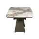 Разтегателна маса Infinity Ceramic с медна основа и плот в бял гланц
