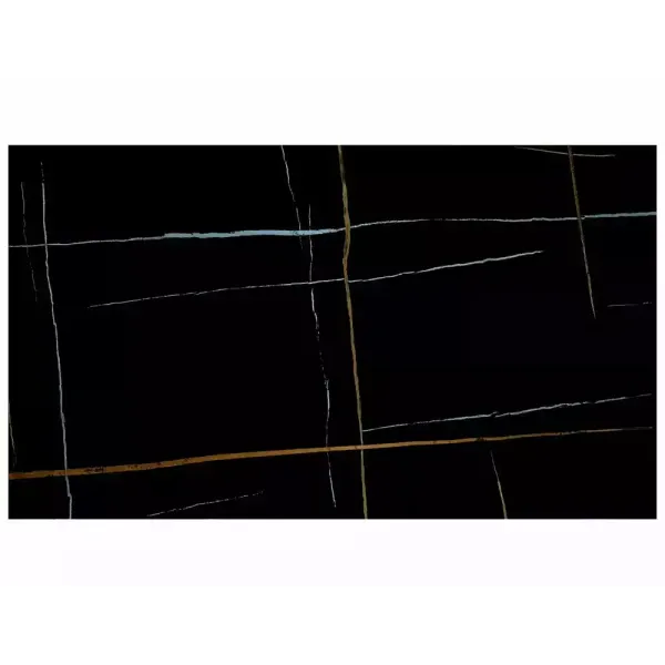 Разтегателна маса Infinity Ceramic с черна основа и черен плот