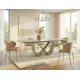 Разтегателна маса Infinity Ceramic с кашмирена основа и плот в бежов мат