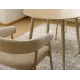 Трапезен стол Katana Бежов с кашмирени крака