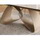 Разтегателна маса Infinity Ceramic с кашмирена основа и плот в бежов мат