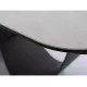 Разтегателна маса Infinity Ceramic с черна основа и плот в бял мат