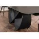 Разтегателна маса Infinity Ceramic с черна основа и черен плот