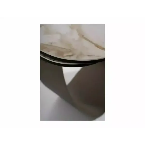 Разтегателна маса Infinity Ceramic с медна основа и бял плот