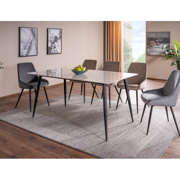 Трапезен стол Cobe - Bluvel 14 grey - на склад