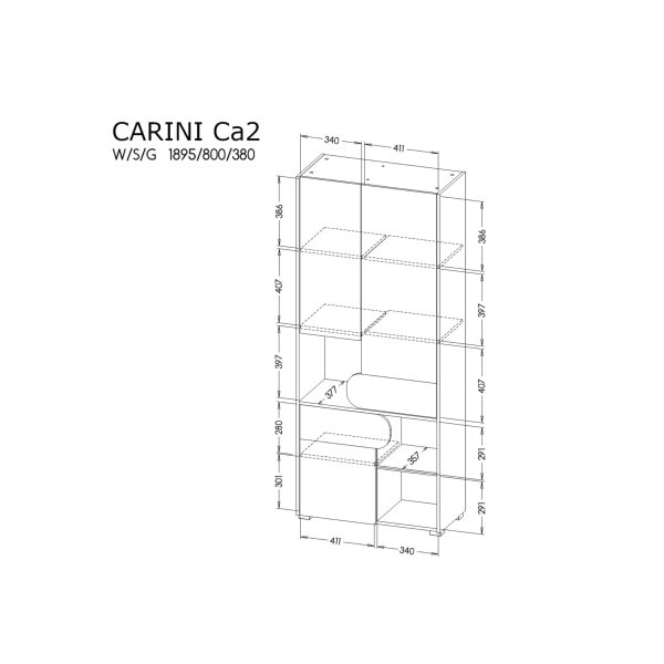 Младежки мебели серия Carini CA02 - на склад