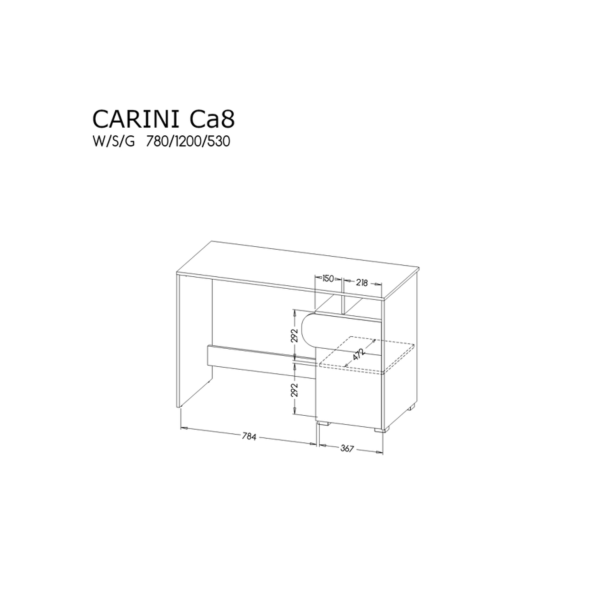 Младежки мебели серия Carini CA08 - на склад